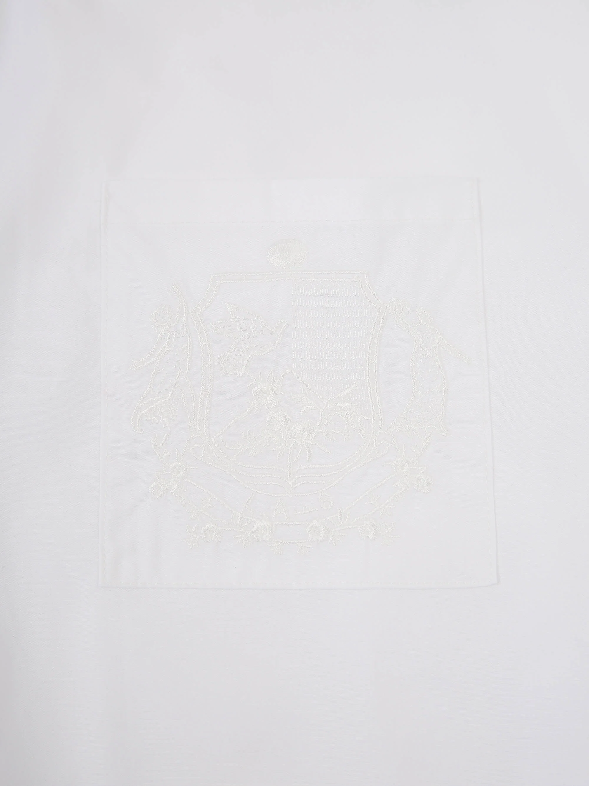 ‘EASY DOES IT’ COTTON BOX PLEAT SHIRT WHITE - Image 7