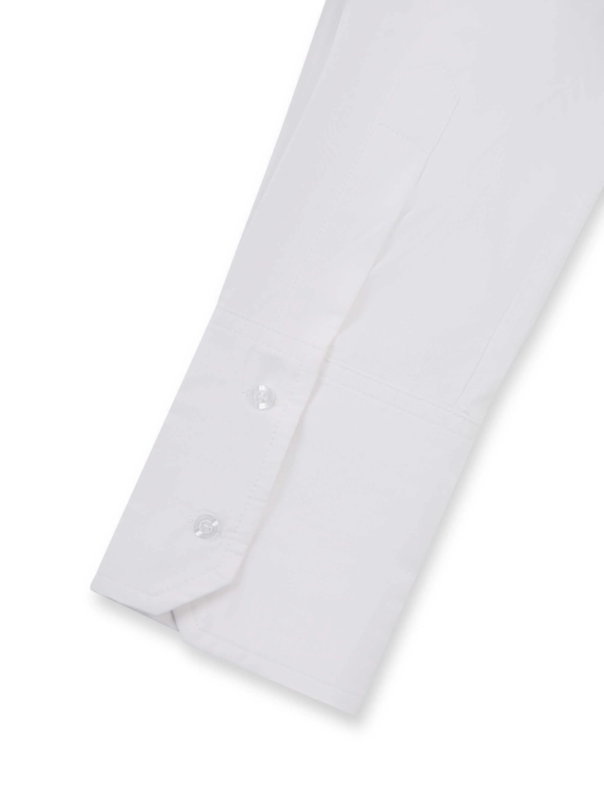 ‘EASY DOES IT’ COTTON BOX PLEAT SHIRT WHITE - Image 8