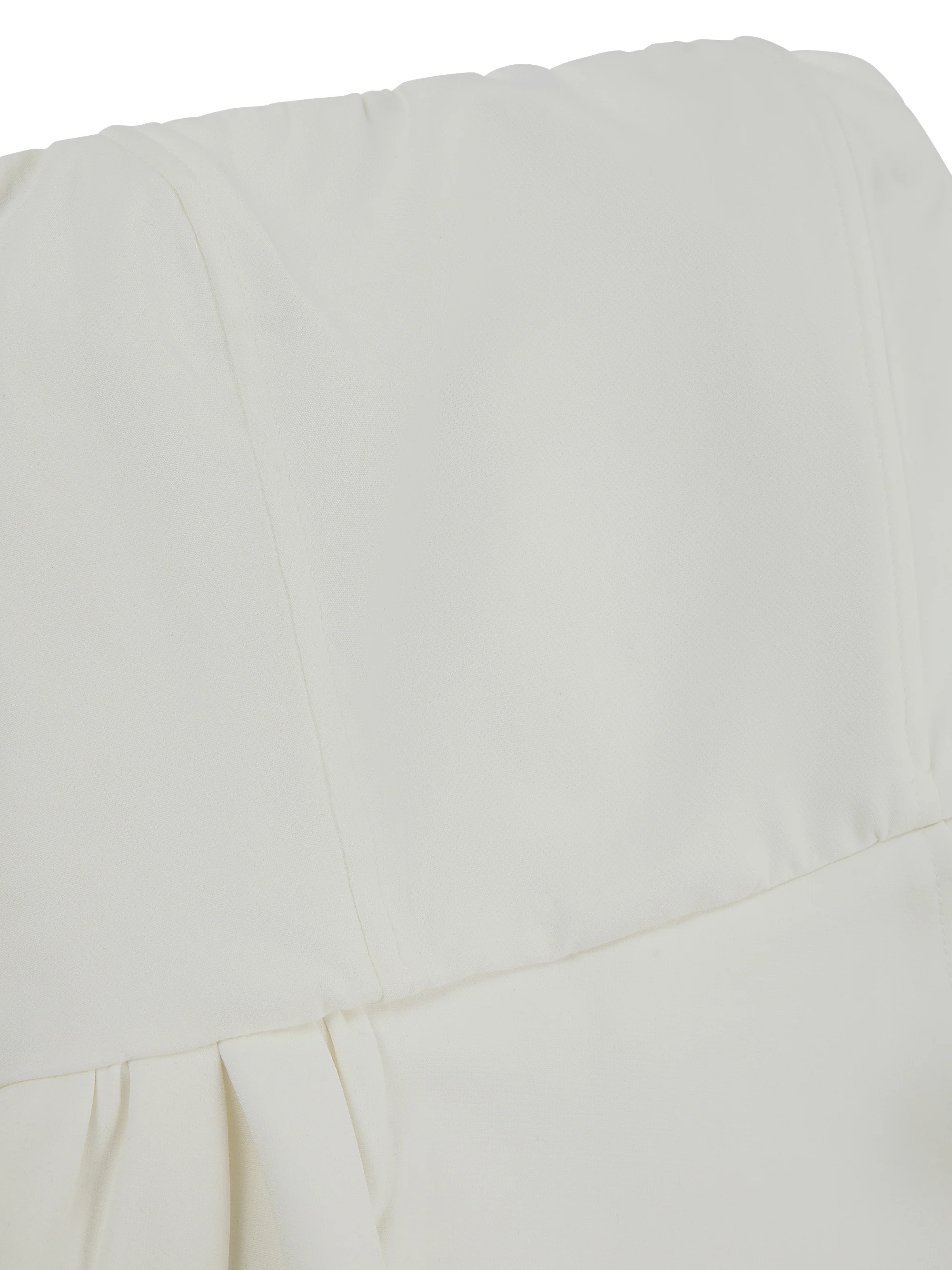 'ESTELLE' HOURGLASS BANDEAU WRAP FRONT MINI DRESS WHITE - Image 10