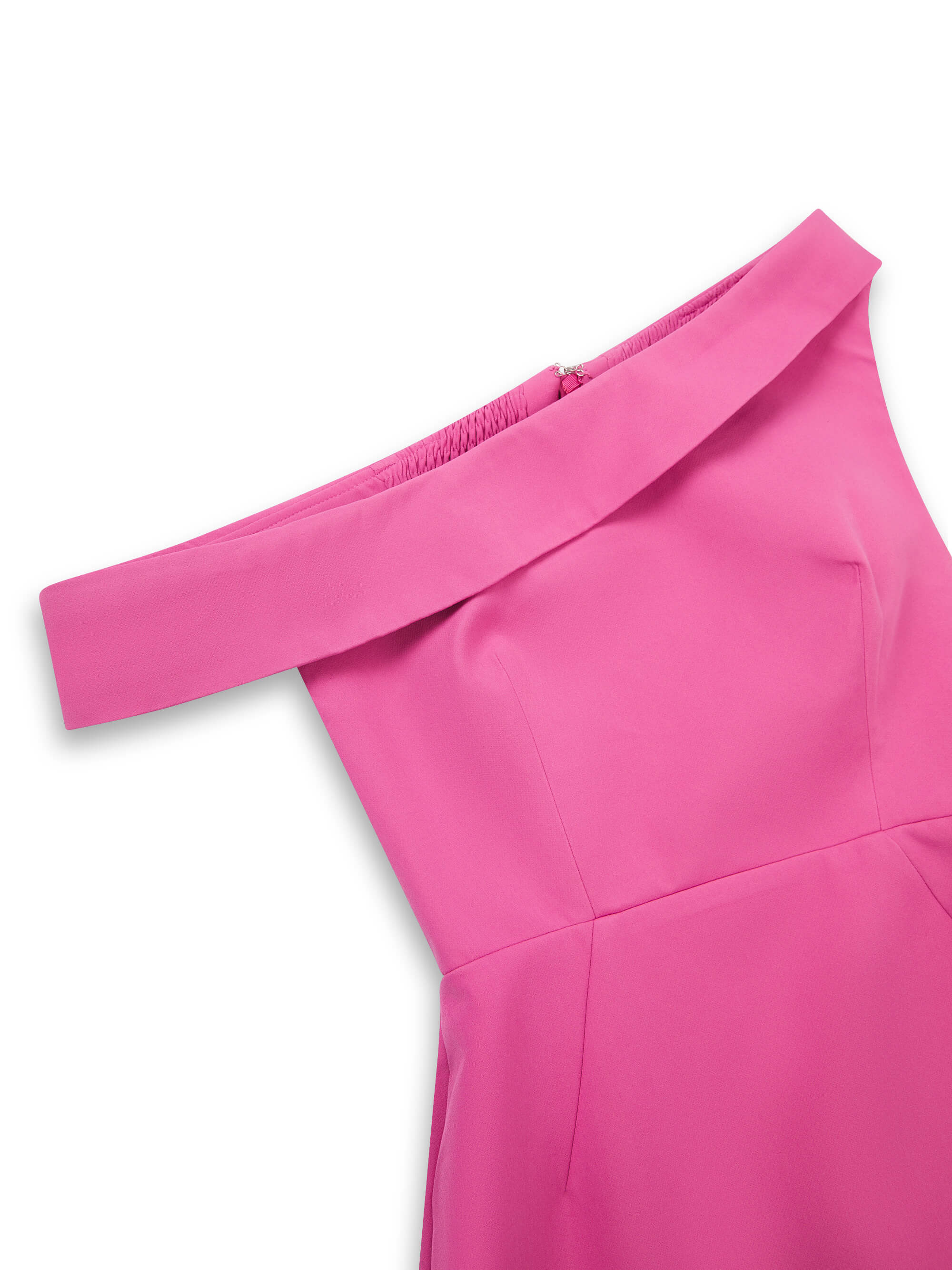 'JACKIE O' OFF THE SHOULDER HOURGLASS MIDI DRESS PINK - Image 8