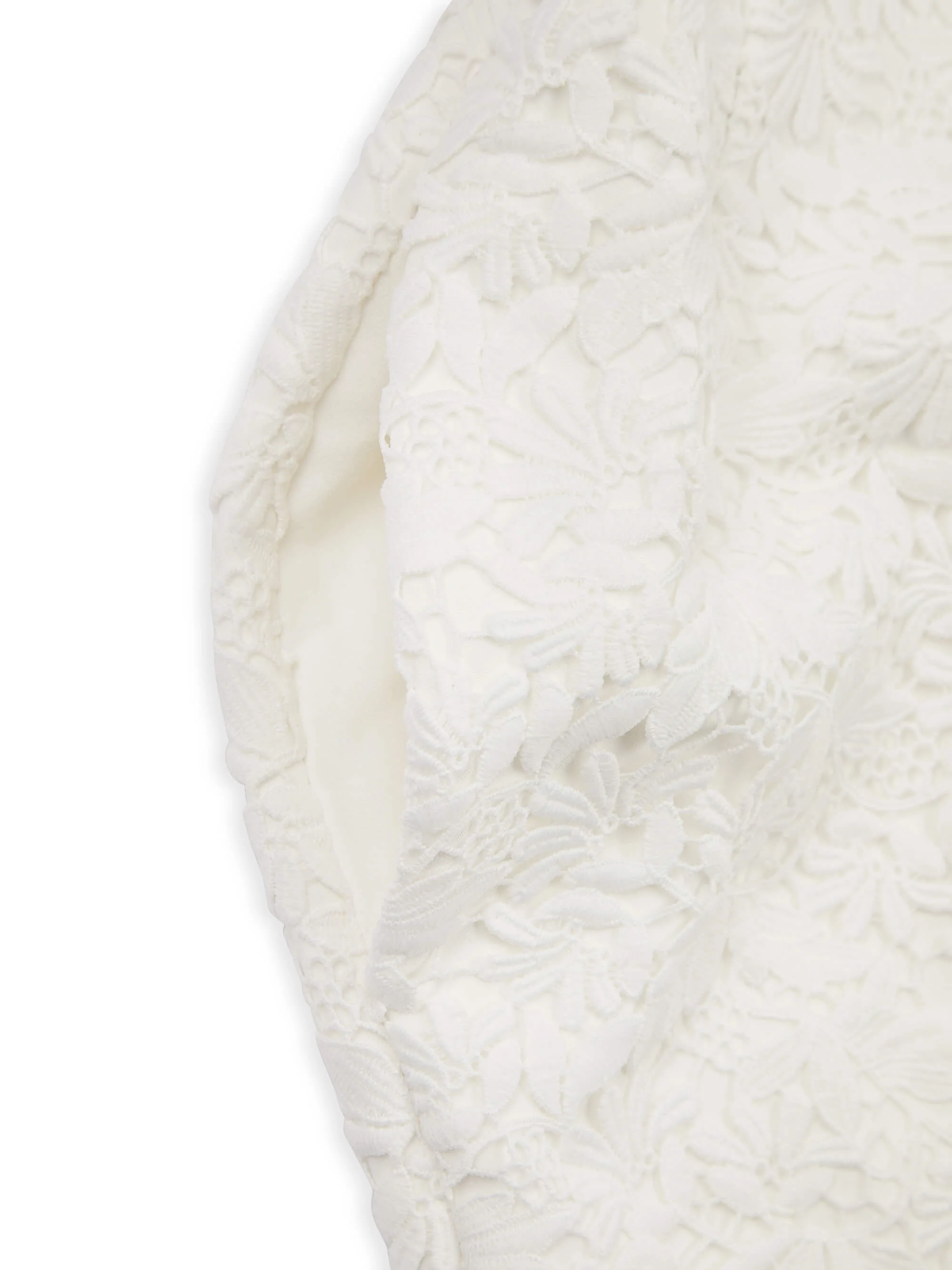 'MARILYN' EXAGGERATED SQUARE BANDEAU BUTTON DETAIL MIDI DRESS WHITE - Image 12