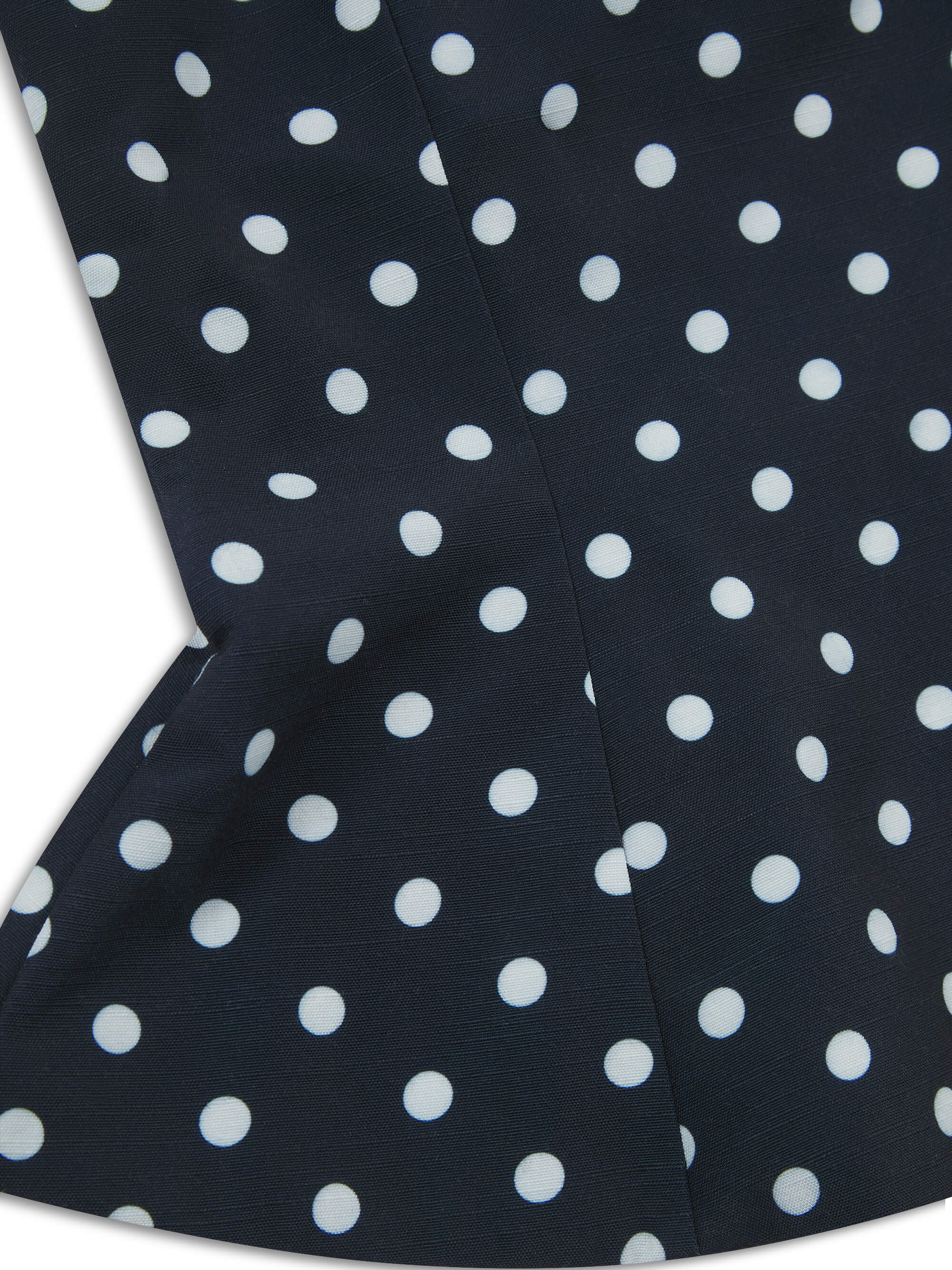 'LOTUS' POLKA DOT SQUARE NECK PEPHEM TOP NAVY - Image 10