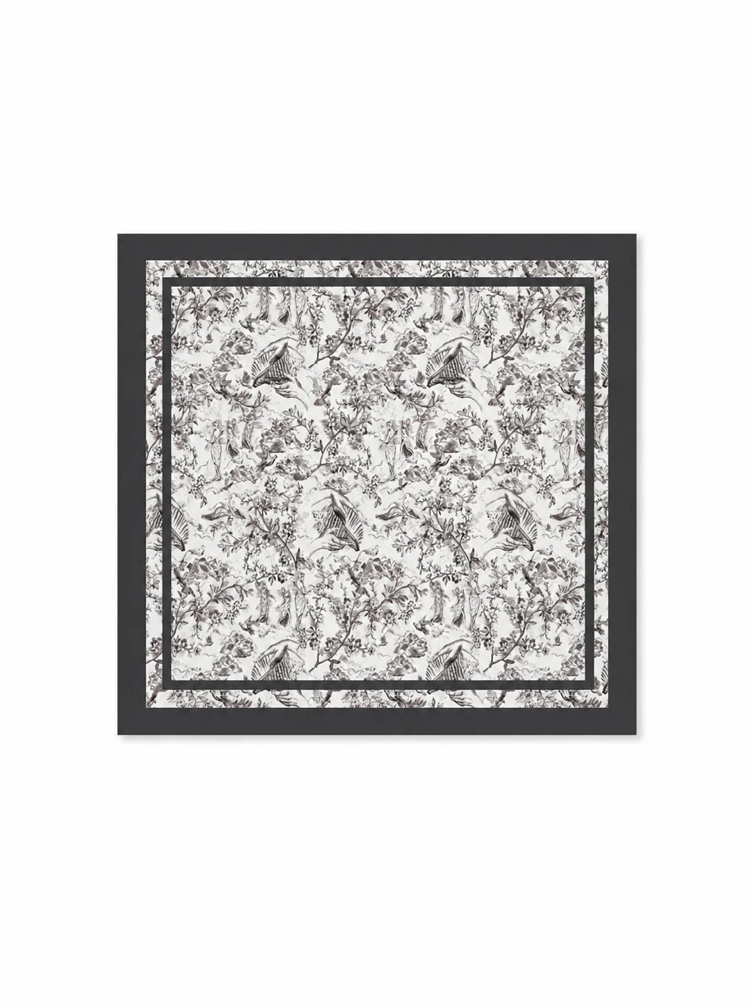 'SELENE' BORDER PRINT SARONG TOILE WHITE MULTI - Image 6