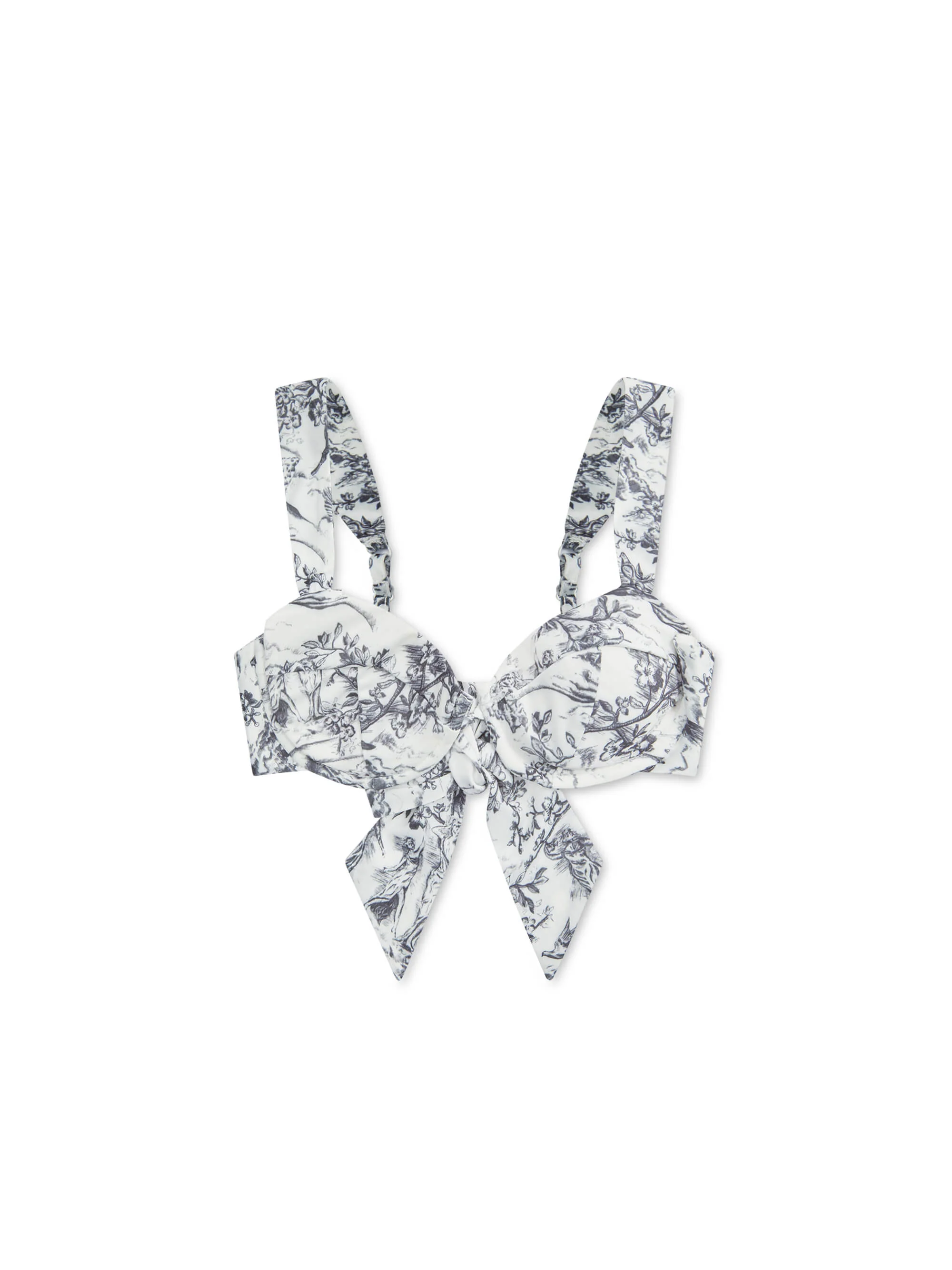 'SELENE' UNDERWIRE SCULPT BIKINI TOP TOILE WHITE MULTI - Image 5
