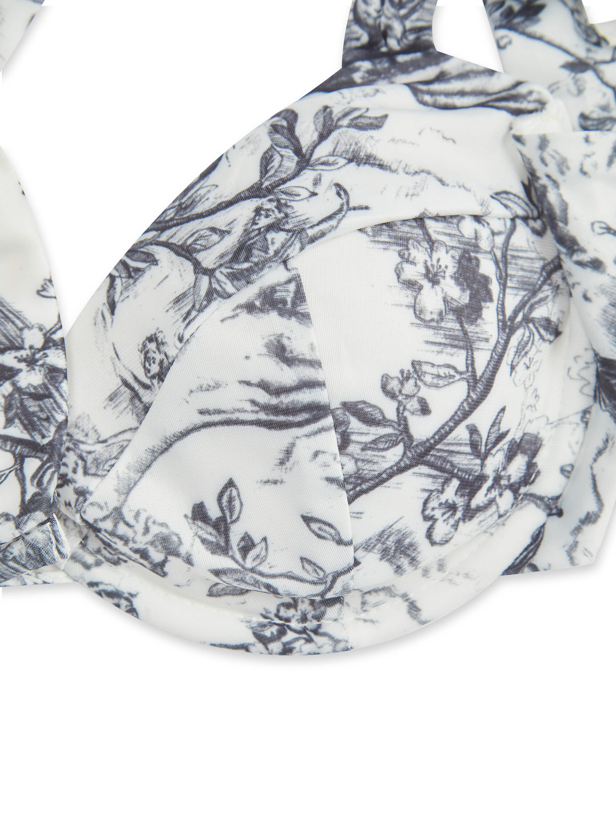 'SELENE' UNDERWIRE SCULPT BIKINI TOP TOILE WHITE MULTI - Image 7