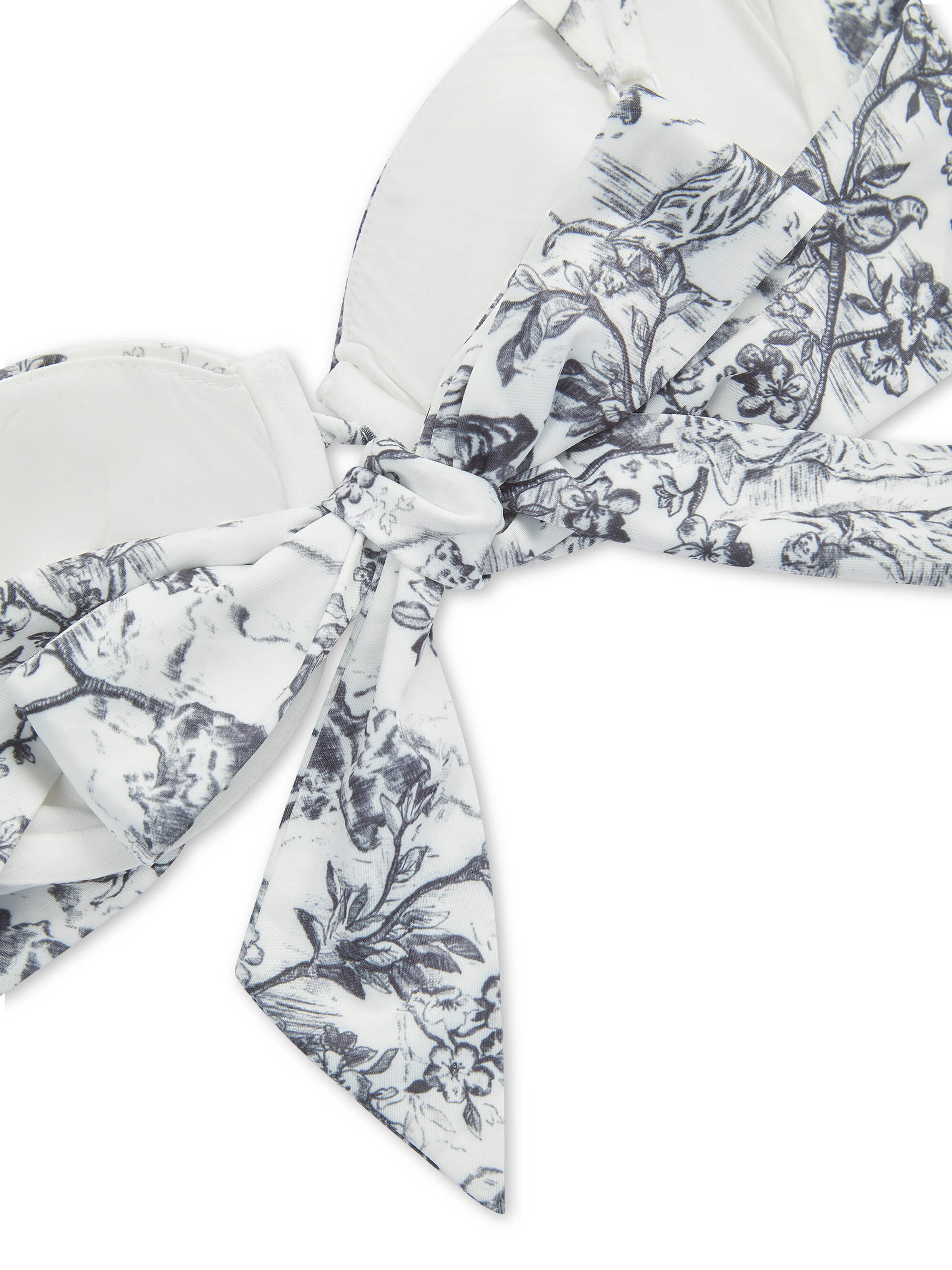 'SELENE' UNDERWIRE SCULPT BIKINI TOP TOILE WHITE MULTI - Image 9