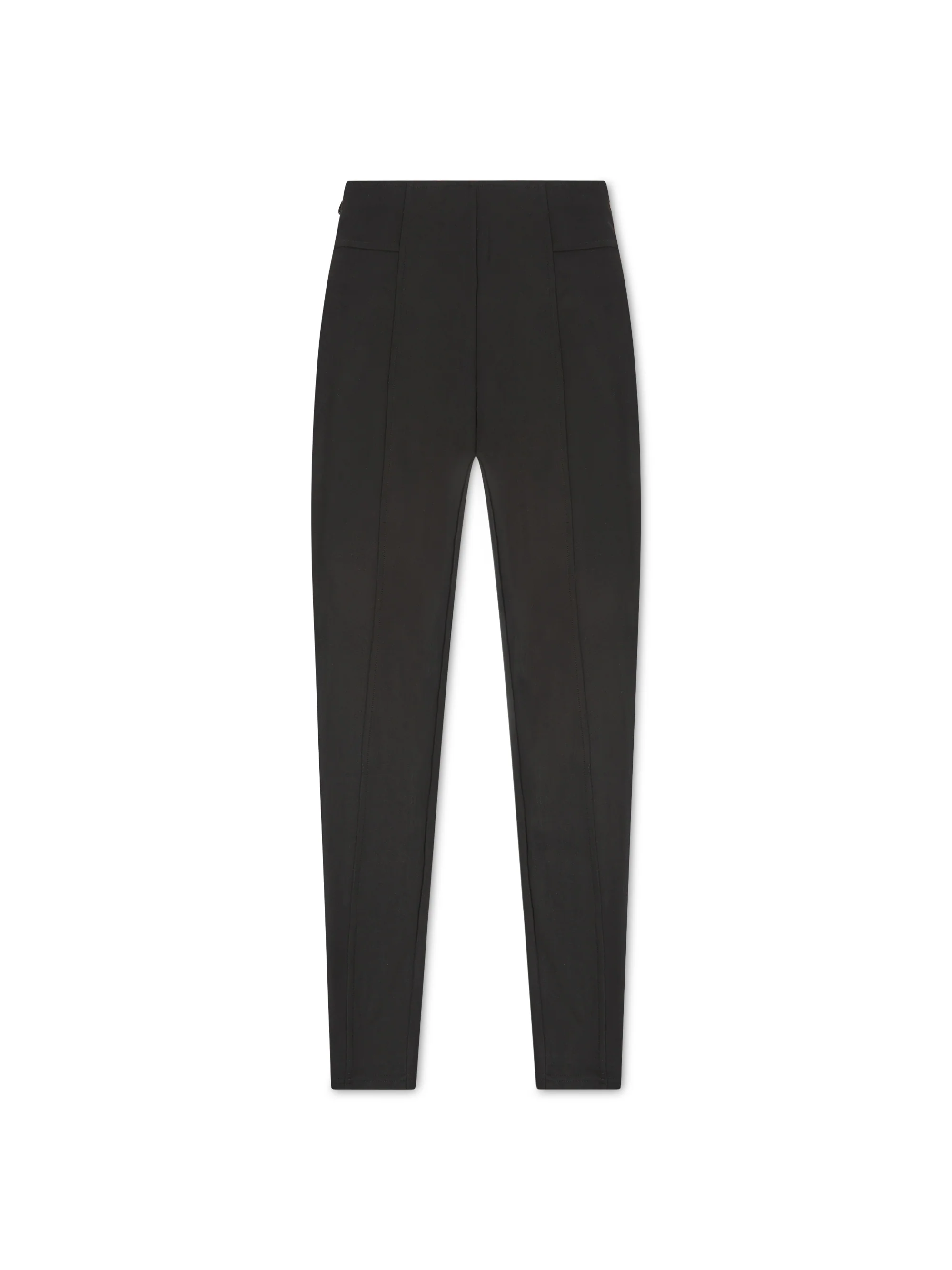 CONTOURING FAUX SUEDE LEGGINGS IN BLACK - Image 7